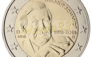 2€ Juhlaraha Saksa 2018 Helmut Schmidt