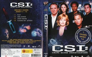 CSI 1 KAUDEN JAKSOT 1-4	(1 211)	-FI-	DVD			170min