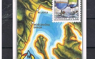 Jugoslavia 1986 - Purjehdus EM ++ blokki