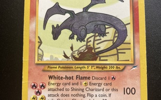 Shining charizard 105/107 pokemon holo rare kortti