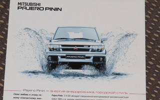 2003 Mitsubishi Pajero Pinin esite - KUIN UUSI - Pininfarina