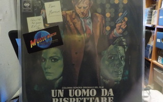 UN UOMO DA RISPETTARE - ITALY -72 PRESS. EX-/EX+ OST LP