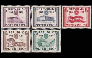 Itävalta 1012-6 ** Itsenäisyyden palauttaminen 10v (1955)