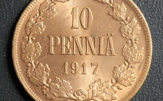 10 penniä 1917 II  #144