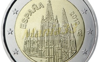 2€ Juhlaraha Espanja 2012 The Burgos Cathedral