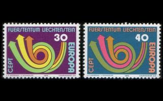 Liechtenstein 579-80 ** Europa (1973)