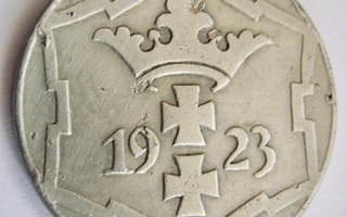 Saksa Puola Danzig 10 pfennige 1923