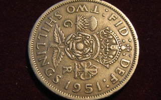 2 shillings 1951 Iso-Britannia-Great Britain