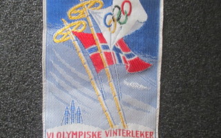 NORGE OSLO 1952 vanha kankainen hiihtomerkki