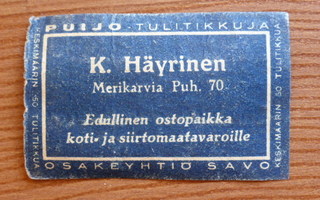 K. HÄYRINEN  /  MERIKARVIA