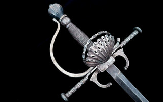 Harvinainen 1700-luvun eurooppalainen rapiiri-miekka
