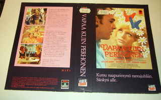 Vhs kansipaperi Fix - VAPAA KUIN PERHONEN (Sis.pk:t)