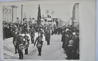 VANHA Valokuva Suojeluskunta Kuopio 1921 Postikorttikoko