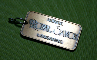 Historiallisen luksushotelli Royal Savoy huoneen avaimenperä