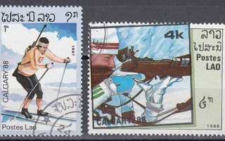Laos 1987 ja 1988 Ampumahiihto, Talviolympialaiset