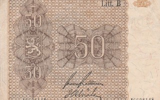 50 markkaa 1945 Litt B