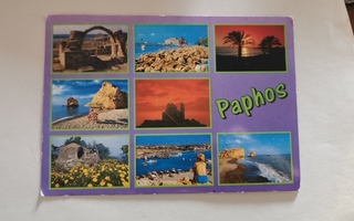 PAPHOS, PAFOS, KYPROS, CYPRUS, kulkenut postikortti