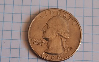 USA Quarter Dollar D 1988