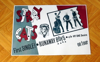 STRAY CATS First Single mainosjuliste A3