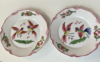 Kaksi ranskalaista antiikkii lautaista 1800-luvulta