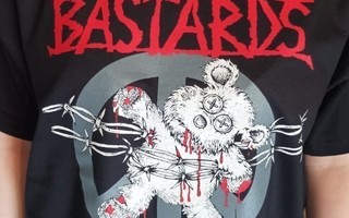 Bastards - Make Noise T-paita L + Ei sotaa EP 2023 + badge
