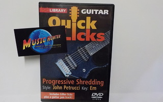 QUICK LICKS PROGRESSIVE SHREDDING, STYLE: PETRUCCI UUSI DVD