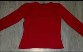 Punainen trikoo paita koko s