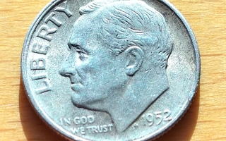 USA, Roosevelt Silver Dime 1952 S