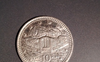 Gibraltar 10 pence 1992, käytetty