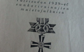 Vapautemme hinta  sodan 1939-1940 sankarivainajat