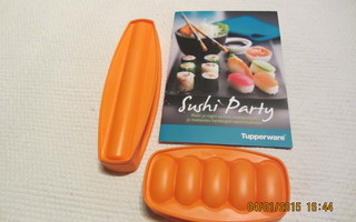 Tupperware Sushi Party setti, oranssi, uusi