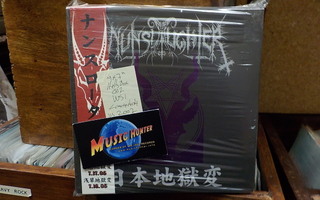 NUNSLAUGHTER - DAMNED IN JAPAN UUSI 4x7" BOKSI