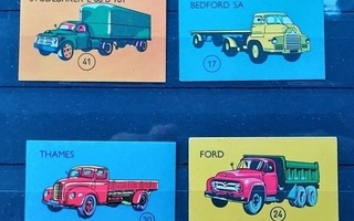 TT-etiketit kuorma-autot Ford Thames Bedford Studebaker