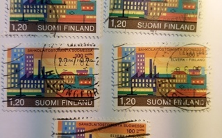 Sähkölaitostoiminta Suomessa 100 vuotta postimerkki 1,20 mk