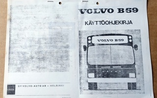 Volvo B59 linja-auto käyttöohjekirja