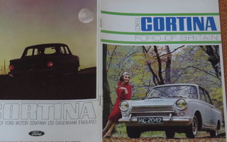 1964 Ford Cortina tähtiperä esite - KUIN UUSI - 12 sivua