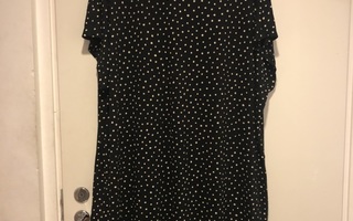 MONKI mustavalkoinen pallokas mekko/ tunika XL