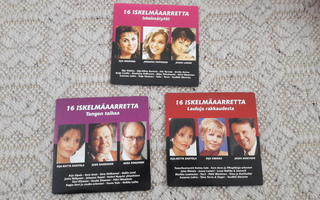 16 Iskelmäaarretta - 3 kpl CD