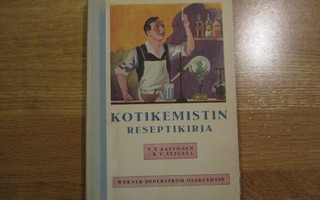 AALTONEN - STIGELL Kotikemistin reseptikirja * 1931 1.p *