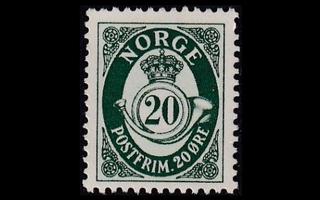 Norja 357 ** Postitorvi 20 öre vihreä (1950)