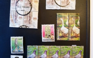 Aasialaisia postimerkkejä 10 g.