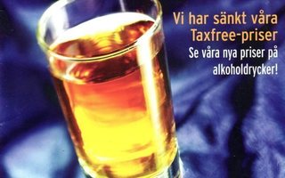 SILJA LINE: "TAX FREE HINNAT LASKIVAT" -esite vuodelta 2004