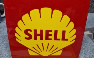 Shell vintage tarra / muovimainos 17×17cm