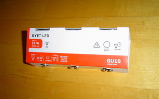 LED LAMPPU 3 KPL 2.6 W / 35 W 230 LUMEN * IKEA RYET LED GU10