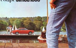 1965 Simca 1000 Coupe esite - KUIN UUSI - Bertone
