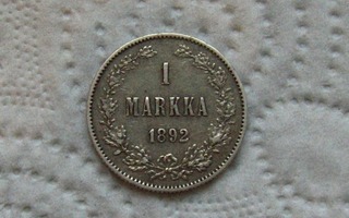 1 markka vuosi 1892 Aleksanteri III