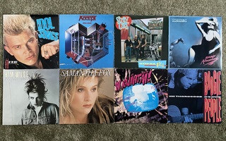 8x LP Accept, Scorpions, Thorogood, Stray Cats. Ym