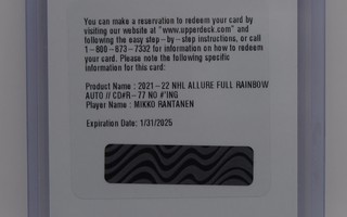 2021-22 Allure Rainbow Full autographs Mikko Rantanen