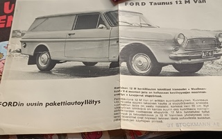 Ford Taunus 12M van mustavalkoesite