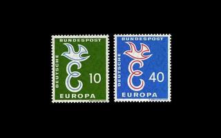 Saksa 295-6 ** Europa Cept (1958)